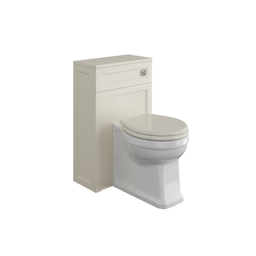 Freshwater 50cm Traditional Bathroom Furniture WC Toilet Unit  - Almond (Wick Ley Pelier )