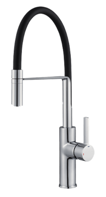 Francis Pegler Chef Swept Single Lever Monobloc Pull Out Spout Kitchen ...