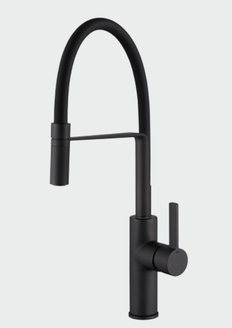Francis Pegler Chef Swept Single Lever Monobloc Pull Out Spout Kitchen ...