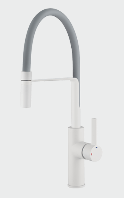 Francis Pegler Chef Swept Single Lever Monobloc Pull Out Spout Kitchen ...