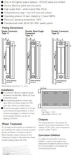 Load image into Gallery viewer, Vares-A 500mm (HIGH) Double Panel, Double Convector Radiators Type 22 White - Various Widths from £45
