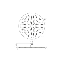 Load image into Gallery viewer, Chrome Round Shower Head 300mm
