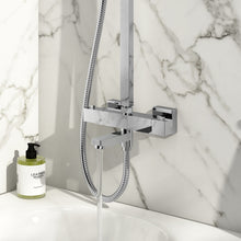 Load image into Gallery viewer, Block Square Rigid Riser Shower with Bath Filler
