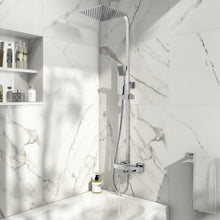 Load image into Gallery viewer, Block Square Rigid Riser Shower with Bath Filler
