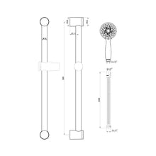 Load image into Gallery viewer, Round Riser Shower Rail Kit

