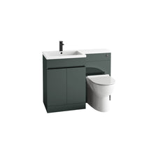 Load image into Gallery viewer, Complete Set: Empire Handless 1100mm L Shape Furniture Pack Bathroom Unit &amp; Basin - Anthracite Grey - Left or Right Handing

