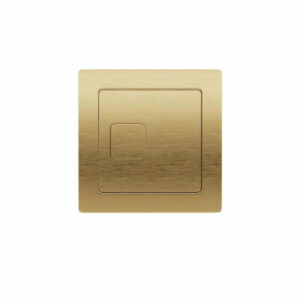 Vares-A Toilet Side/Bottom Feed Concealed Cistern Flush Button Only - Square Brushed Brass