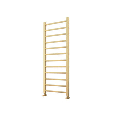 Load image into Gallery viewer, Zenn Designer Bathroom Towel Warmers 1200 x 500mm 1111BTU - Brushed Brass
