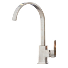 Load image into Gallery viewer, Vares-A &#39;Valentino&#39; Nickel Single Lever Flat Neck Monobloc Kitchen Sink Taps
