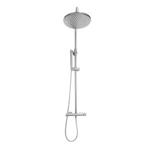 Load image into Gallery viewer, Desire Bathroom Round Knurled Exposed Showers with Rigid Riser &amp; Handset - Chrome

