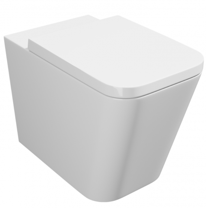 Genoa Square Back to Wall Rimless Toilet with Soft Close Seat